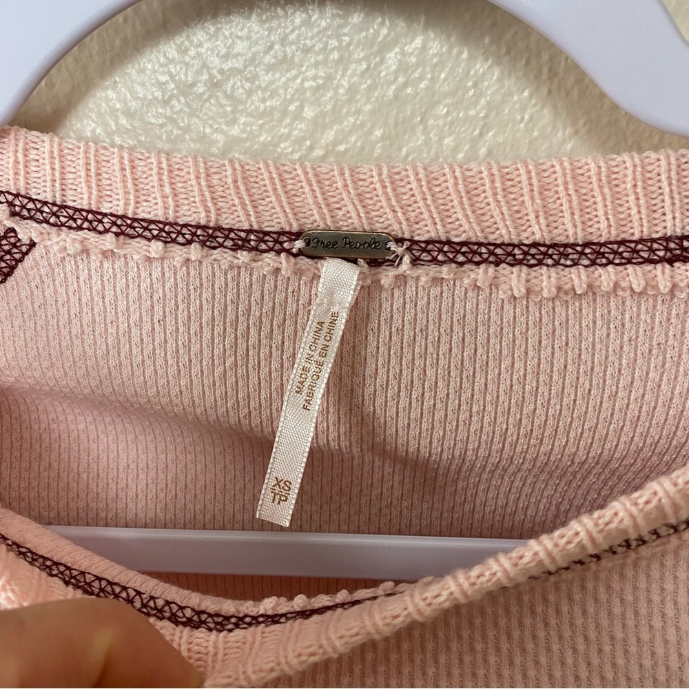 Free People She’s Reversible Cuff Thermal Top in Dreamt Kiss - Picture 6 of 9